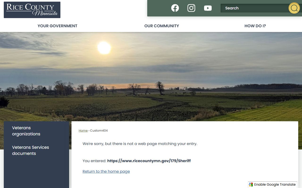 Faribault County Sheriff bench warrant search resources