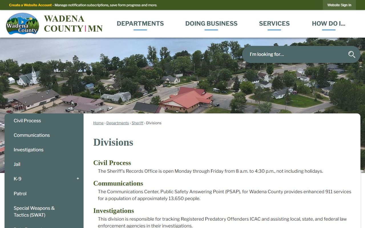 Wabasha County Sheriff bench warrant search resources