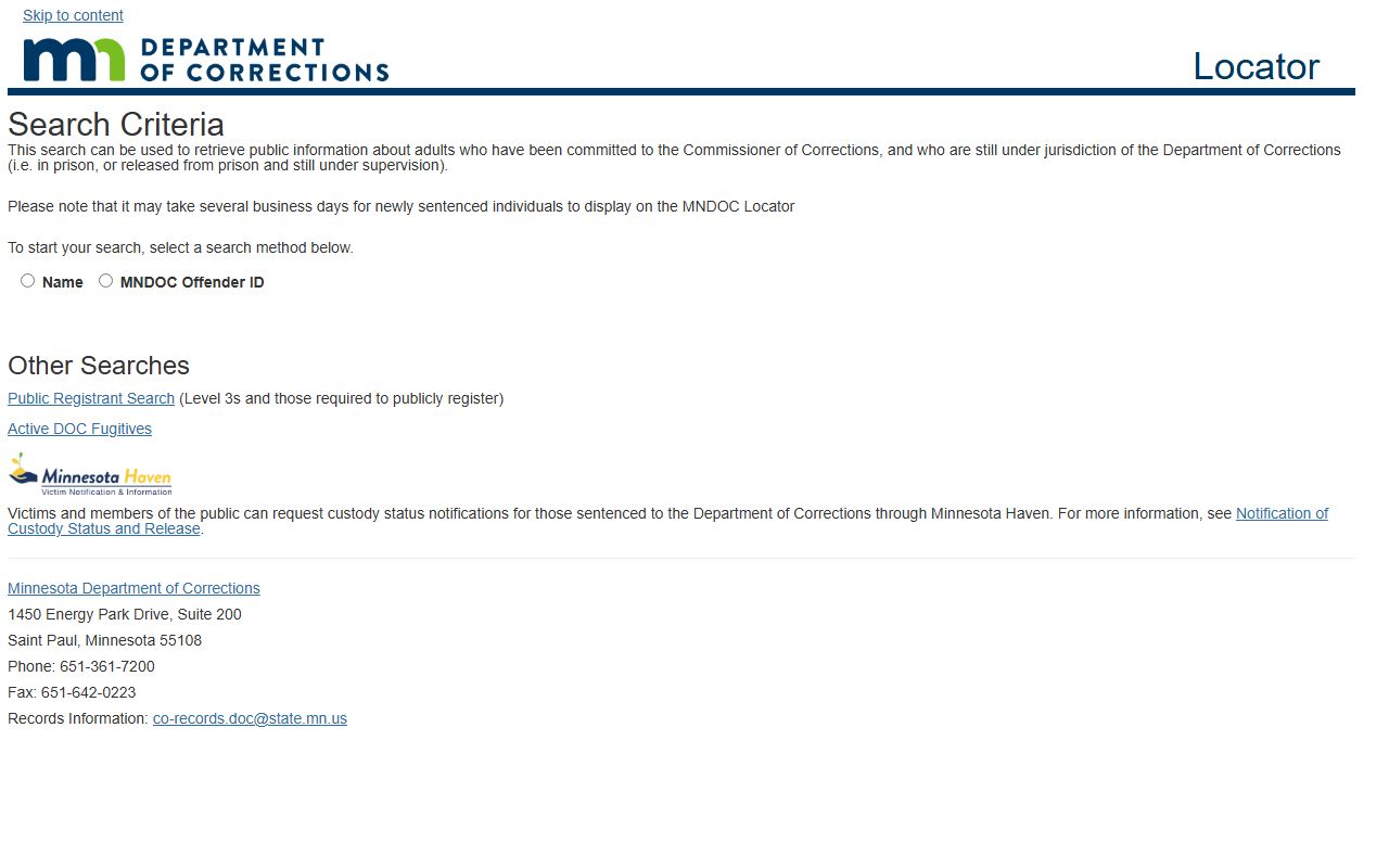 Minnesota warrant search resources and databases